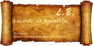 Laczházi Bogdán névjegykártya